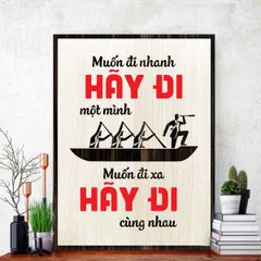 Tranh gỗ decor truyền cảm hứng 