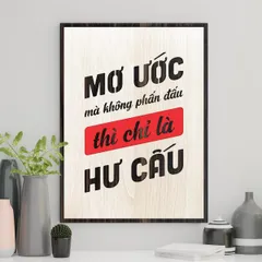 Tranh gỗ decor truyền cảm hứng 