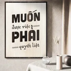 Tranh gỗ decor truyền cảm hứng 
