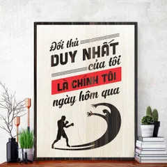 Tranh gỗ decor truyền cảm hứng 