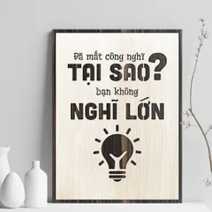 Tranh gỗ decor truyền cảm hứng 