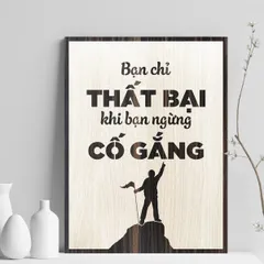 Tranh gỗ decor truyền cảm hứng 
