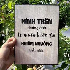 Tranh gỗ decor truyền cảm hứng