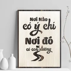 Tranh gỗ decor truyền cảm hứng 
