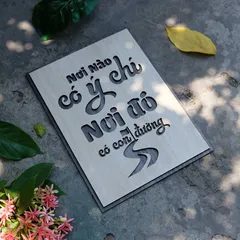 Tranh gỗ decor truyền cảm hứng 