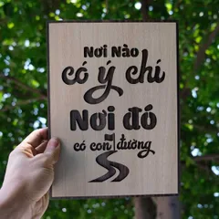 Tranh gỗ decor truyền cảm hứng 