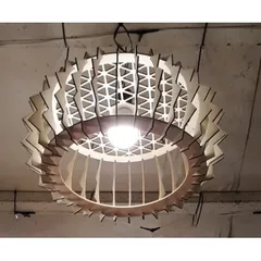 Đèn Gỗ DIY 040 thả trần decor trang trí