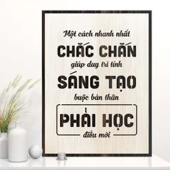 Tranh gỗ decor truyền cảm hứng 