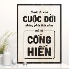 Tranh gỗ decor truyền cảm hứng 