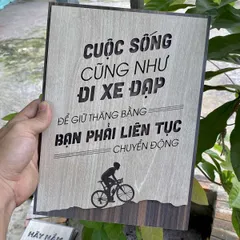 Tranh gỗ decor truyền cảm hứng