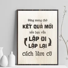 Tranh gỗ decor truyền cảm hứng 