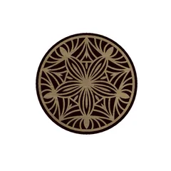 Tranh gỗ mandala, Tranh Gỗ 3D Mandala Chữ Om treo tường cho phòng thờ, phòng thiền, yoga, quán chay... MDL04