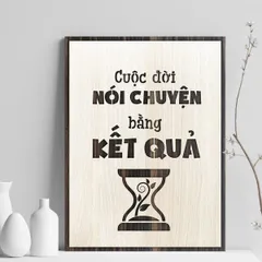 Tranh gỗ decor truyền cảm hứng 