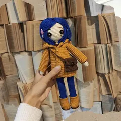 Móc len cô bé Coraline cho dịp Halloween là quà tặng, trang trí cực kỳ thú vị | Amigurumi