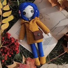 Móc len cô bé Coraline cho dịp Halloween là quà tặng, trang trí cực kỳ thú vị | Amigurumi