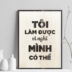 Tranh gỗ 3d trang trí truyền động lực handmade 