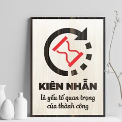 Tranh gỗ 3d trang trí truyền động lực handmade 