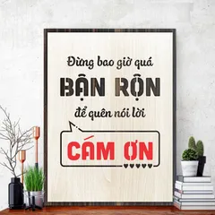 Tranh gỗ 3d trang trí truyền động lực handmade 