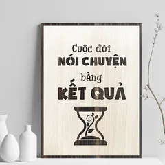 Tranh gỗ 3d trang trí truyền động lực handmade 