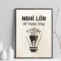 Tranh gỗ 3d trang trí truyền động lực handmade 