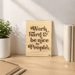 BST Tranh gỗ khắc laser - Decor phòng khách Chill, Góc làm việc - Quà tặng tâm giao phong cách Retro