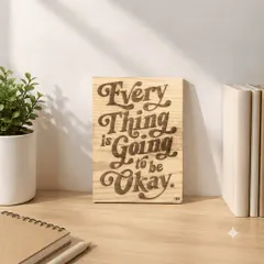 BST Tranh gỗ khắc laser - Decor phòng khách Chill, Góc làm việc - Quà tặng tâm giao phong cách Retro
