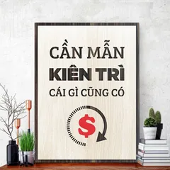 Tranh gỗ 3d trang trí truyền động lực handmade 