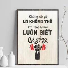 Tranh gỗ 3d trang trí truyền động lực handmade 