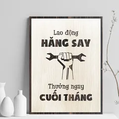 Tranh gỗ 3d trang trí truyền động lực handmade 