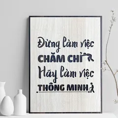 Tranh gỗ 3d trang trí truyền động lực handmade 