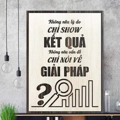 Tranh gỗ 3d trang trí truyền động lực handmade 
