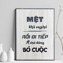 Tranh gỗ 3d trang trí truyền động lực handmade 