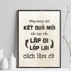 Tranh gỗ 3d trang trí truyền động lực handmade 