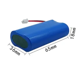 Pin Sạc 18650 7.4V 2500mAh Jack 2.54. Thích hợp cho loa Bluetooth, đèn năng lượng