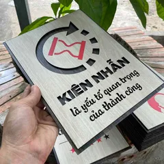 Tranh gỗ 3D cắt lớp – Kiên nhẫn là yếu tố quan trọng của thành công,không chỉ là một câu nói, mà là một nguyên tắc sống