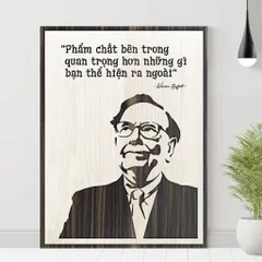 Tranh gỗ 3D cắt lớp – Phẩm chất bên trong quan trọng hơn những gì bạn thể hiện ra ngoài  “Phẩm chất bên trong quan trọng