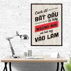 Tranh gỗ 3D cắt lớp – Cách để bắt đầu là hãy ngừng nói và bắt tay vào làm,một câu nói kinh điển, đánh trúng tâm lý trì