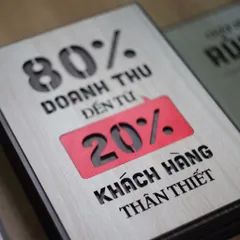 Tranh gỗ 3D cắt lớp,80% doanh thu đến từ 20% khách hàng thân thiết,một câu nói kinh điển trong kinh doanh được thể hiện