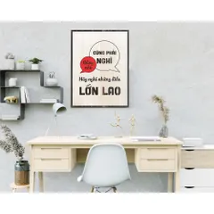 Tranh gỗ 3D cắt lớp – Đằng nào cũng phải nghĩ , hãy nghĩ những điều lớn laoà lời kêu gọi táo bạo giúp bạn phá bỏ rào cản