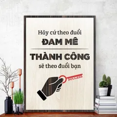 Tranh gỗ 3D cắt lớp – Hãy cứ theo đuổi đam mê, thành công sẽ theo đuổi bạn,là lời nhắn đầy cảm hứng cho những ai đang