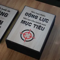 Tranh gỗ 3D cắt lớp – Nếu bạn thiếu động lực, hãy tạo cho mình một mục tiêu, là lời khơi gợi mạnh mẽ dành cho bất kỳ ai