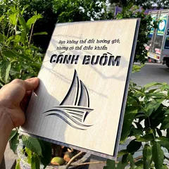 Tranh gỗ 3D cắt lớp – Bạn không thể thay đổi hướng gió, nhưng có thể điều khiển cánh buồm, một câu nói kinh điển truyền
