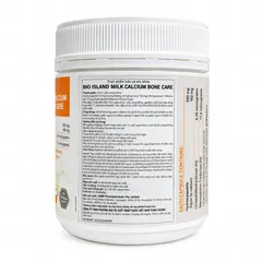 Viên bổ sung Canxi Sữa Vitamin D, K Bioisland Bone Care Hỗ Trợ Phát Triển Xương Khỏe - Nhập Khẩu Úc