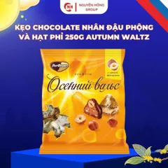 Kẹo socola nhân đậu phộng và hạt phỉ 250g Autum Waltz nhập khẩu Nga chocolate thơm ngon ăn vặt