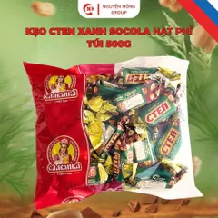 Kẹo socola cten xanh nhân hạt phỉ nhập khẩu Nga snack chocolate thơm ngon ăn vặt