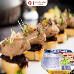 Pate gan ngỗng hộp nhôm 95g Glavproduct nhập khẩu Nga thơm ngon thức ăn