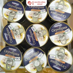 Cá thu tự nhiên ngân dầu 240g Glavproduct nhập khẩu Nga thơm ngon thức ăn