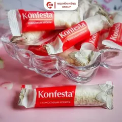 Kẹo nhân kem phủ dừa 150g Konfesta Nhập Khẩu Nga