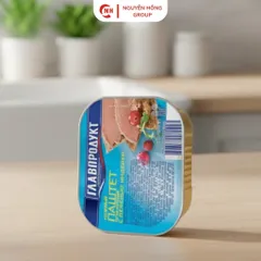 Pate gan gà tây hộp nhôm Glavproduct 95g nhập khẩu Nga thơm ngon thức ăn