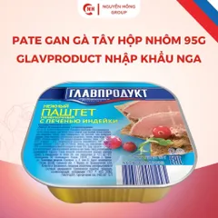 Pate gan gà tây hộp nhôm Glavproduct 95g nhập khẩu Nga thơm ngon thức ăn